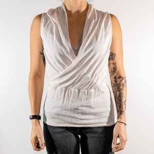 THE LIMITED | Faux Wrap Sleeveless Blouse